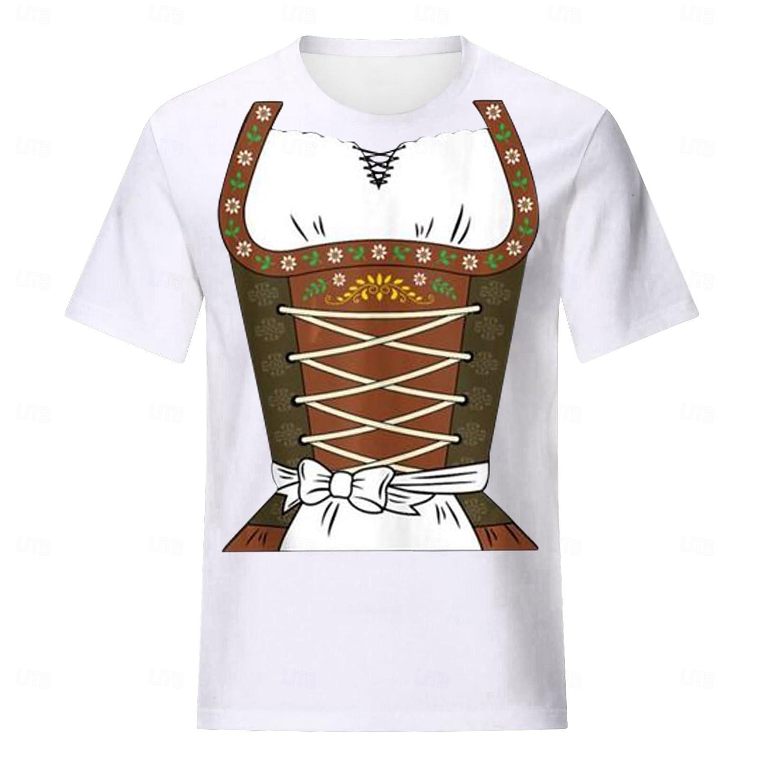Japonesa/Curta Anime 3D Bávaro Estilo de rua Camiseta Arte Gráfica para Mulheres Adulto Impressão 3D  para Cerveja Oktoberfest Baile de Máscaras Casual / Diário de 2026 por $20.99 –P8