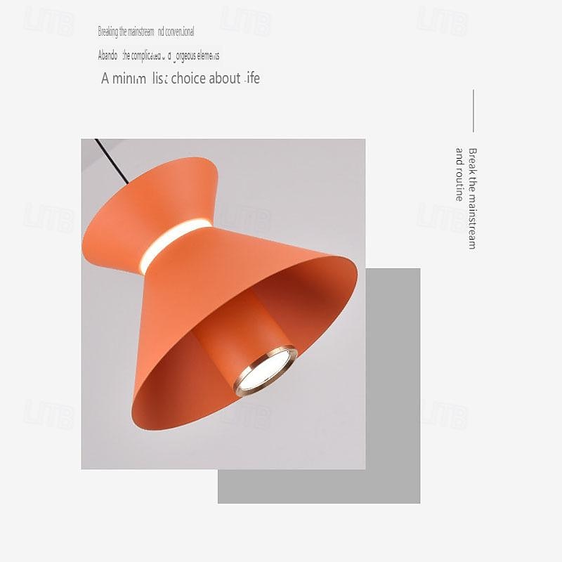 led pendellampe kjøkkenøy pendellampe 1-lys 15 cm enkelt design metallmalte overflater moderne nordisk stil soverom spisestue 110-240v 2025 - $168.99 –P5