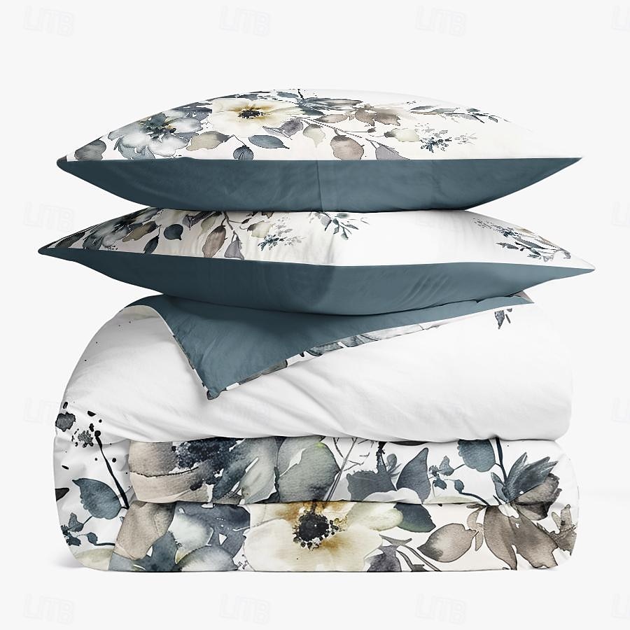 100% Cotton Vintage Floral Series Duvet Cover 3-Piece Set Short Fluff for Summer Soft Skin Friendly Comfy Lightweight 2026 - $35.99 –P11