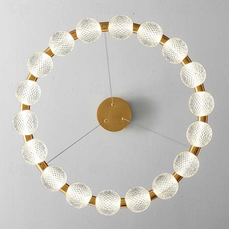 60 cm Single Design Pendant Light Metal Acrylic Electroplated Modern Nordic Style 110-120V 220-240V 2026 - $749.99 –P4