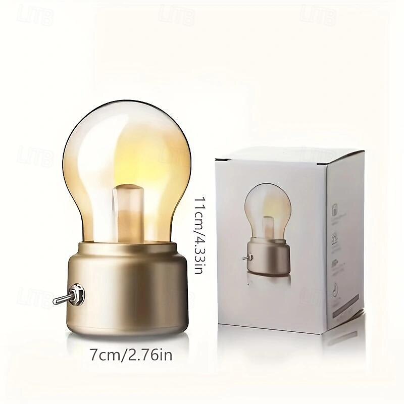 lâmpada usb recarregável dourada - charme vintage elegante com iluminação agradável aos olhos - versátil, portátil & criador de atmosfera aconchegante para mesa, cabeceira & necessidades de luz de 2025 por $14.99 –P5
