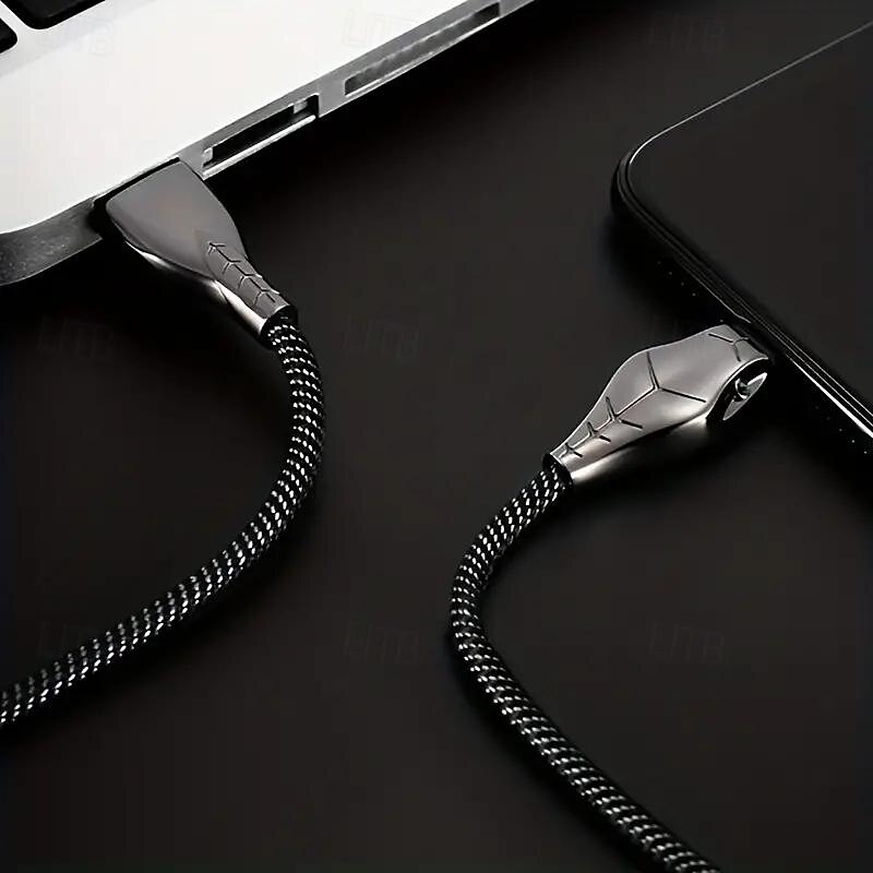 Kabel do transmisji danych lampy typu Snakehead ze stopu cynku o mocy 100 W nadaje się do kabla do szybkiego ładowania danych typu C Black Mamba 5a 2025 - $15.99 –P2