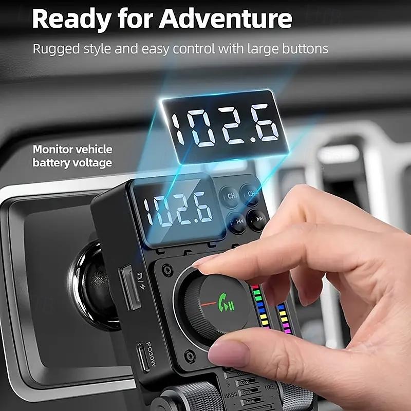 Car Mp3 Player USB Flash Drive Lossless HIFI High Bass Equalizer Music Car Bluetooth FM Transmitter 2025 - $49.99 –P3