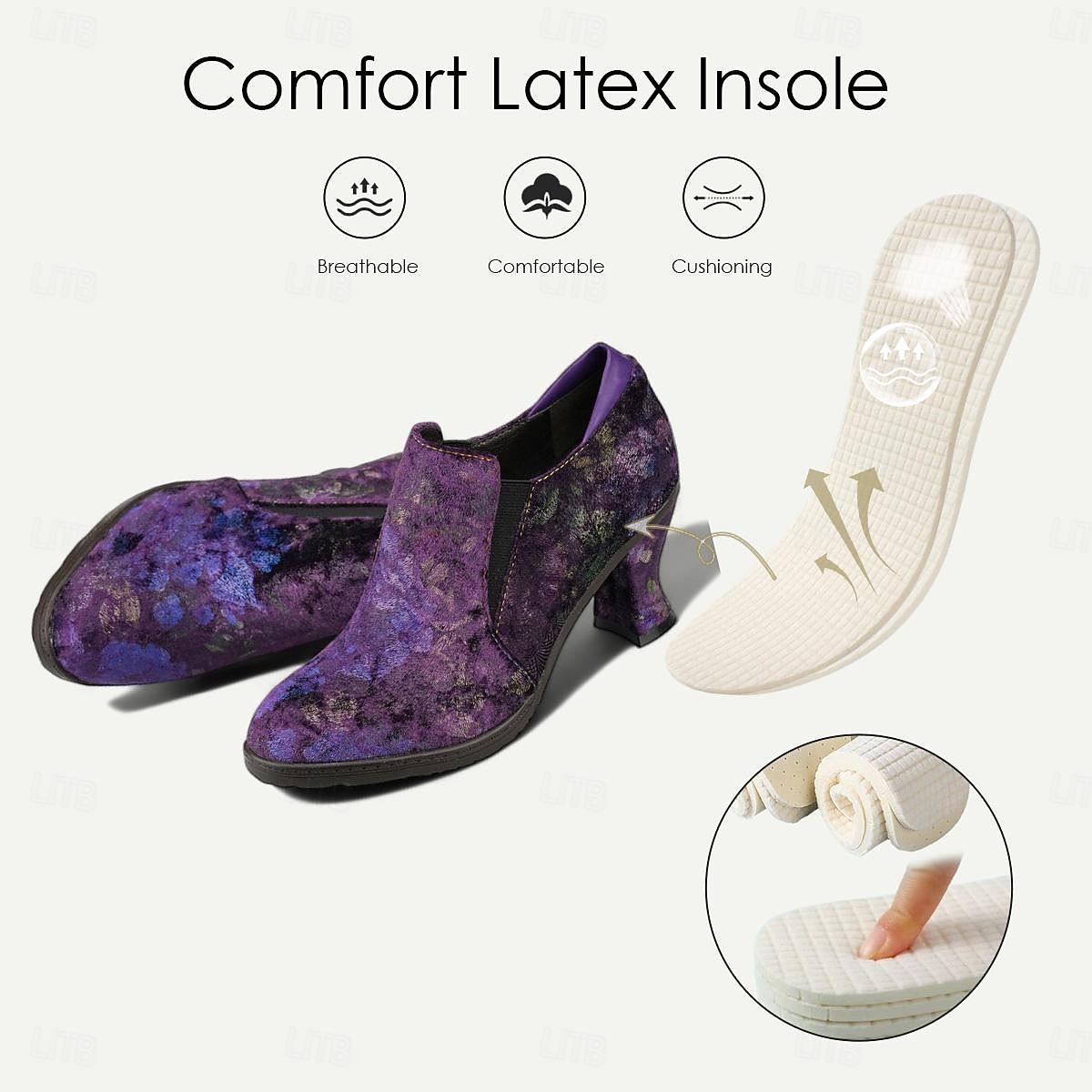 pantofi cu toc din piele intoarsa pentru dama – pantofi eleganti in stil vintage pentru evenimente si petreceri de seara 2026 - $94.99 –P5