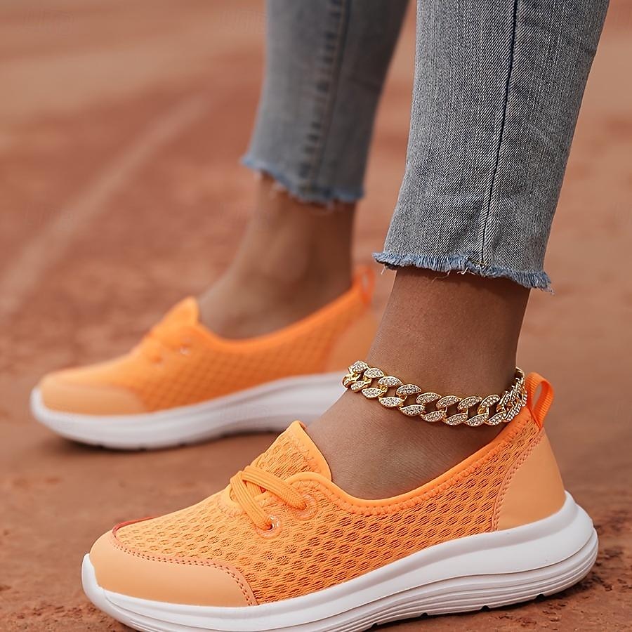 Leichte, atmungsaktive Wanderschuhe für Damen – Slip-On-Mesh-Sneaker zum Laufen und für die Freizeit 2025 - $26.99 –P5