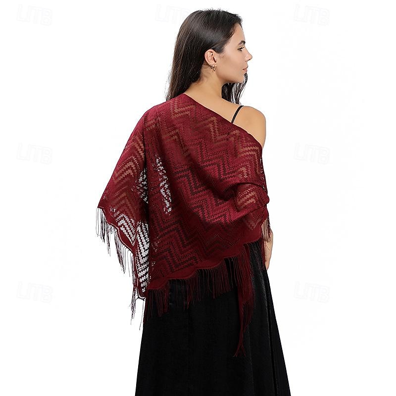 écharpe en dentelle ondulée robe de mariée robe de soirée châle en dentelle soirée dansante écharpe polyvalente pour femme de 2025 ? $19.49 –P6