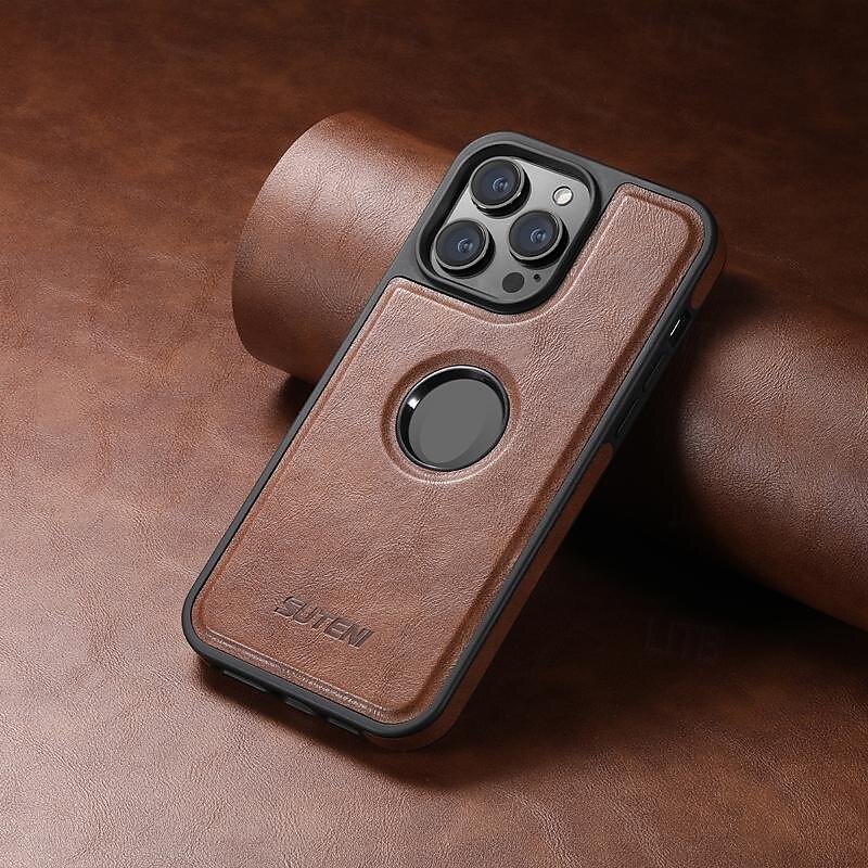 telefon Carcasă Pro iPhone 16 15 14 Pro Max Plus iPhone 13 12 Pro Max Zadní kryt Podpora bezdrátového nabíjení Nárazuvzdorné Retro TPU PU kůže 2025 - $14.99 –P3
