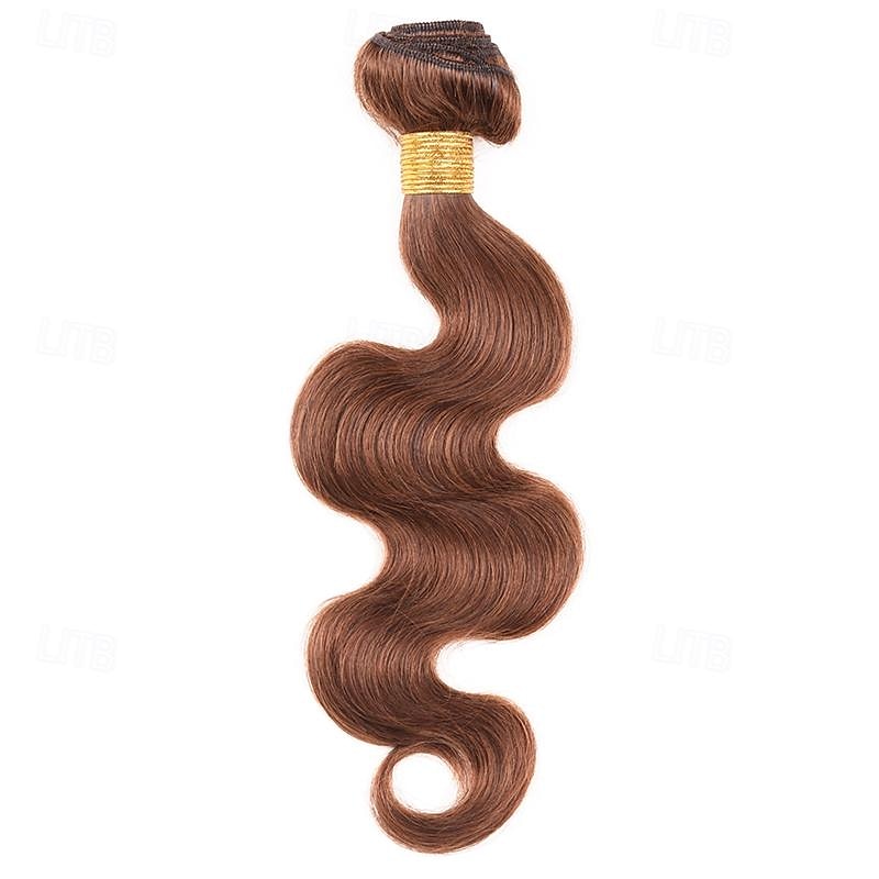 10-24 tuuman suklaanruskeat #4 body wave -niput brasilialaisen väriset hiukset nippu hiustenpidennykset hiukset kudotut luonnolliset raa'at hiukset 2025 - $120.99 –P10