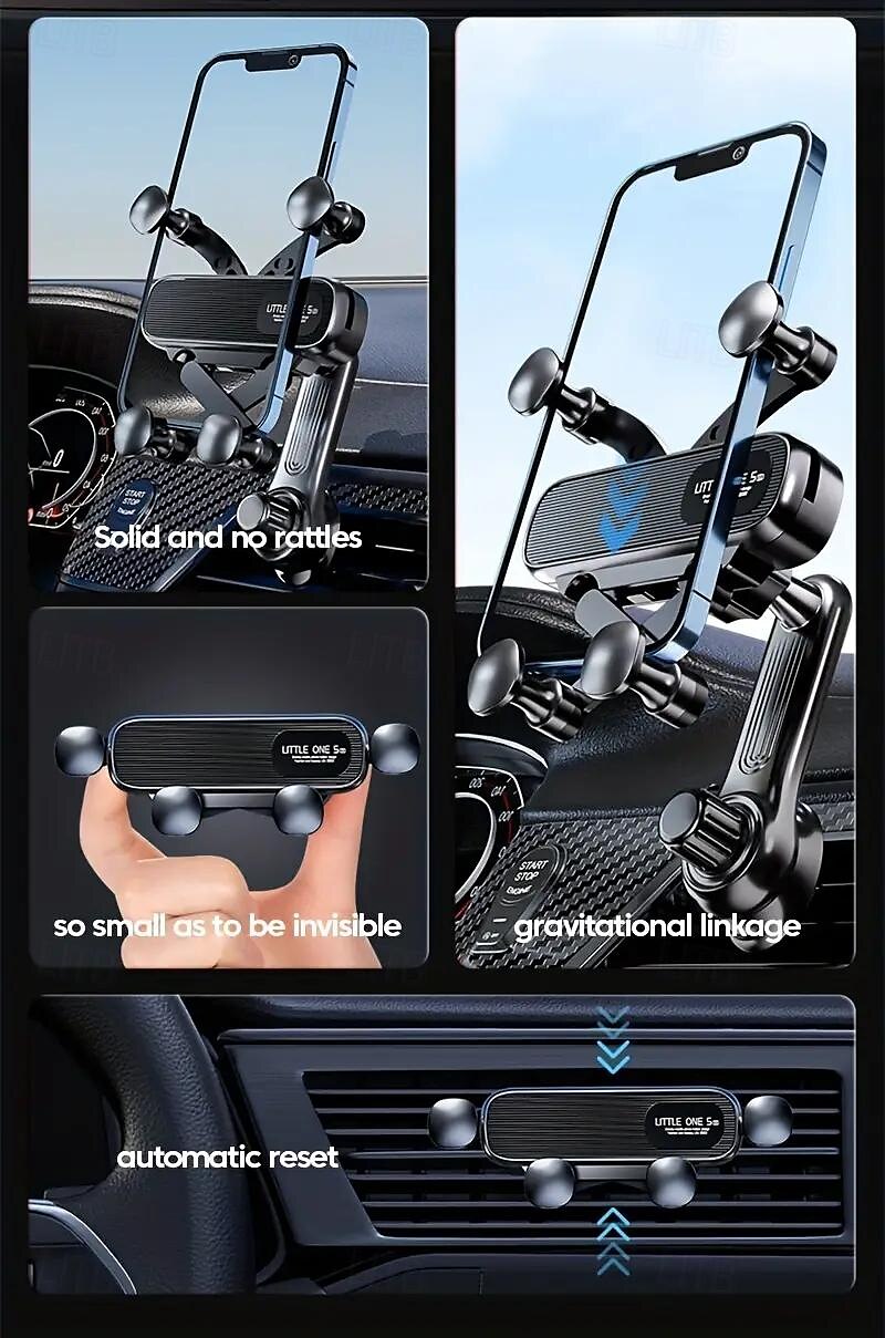 Car Vent Gravity Navigation Mobile Phone Support Stand Cartoon Telescopic Stand Wholesale Mini Car Mobile Phone Stand 2025 - $15.99 –P2