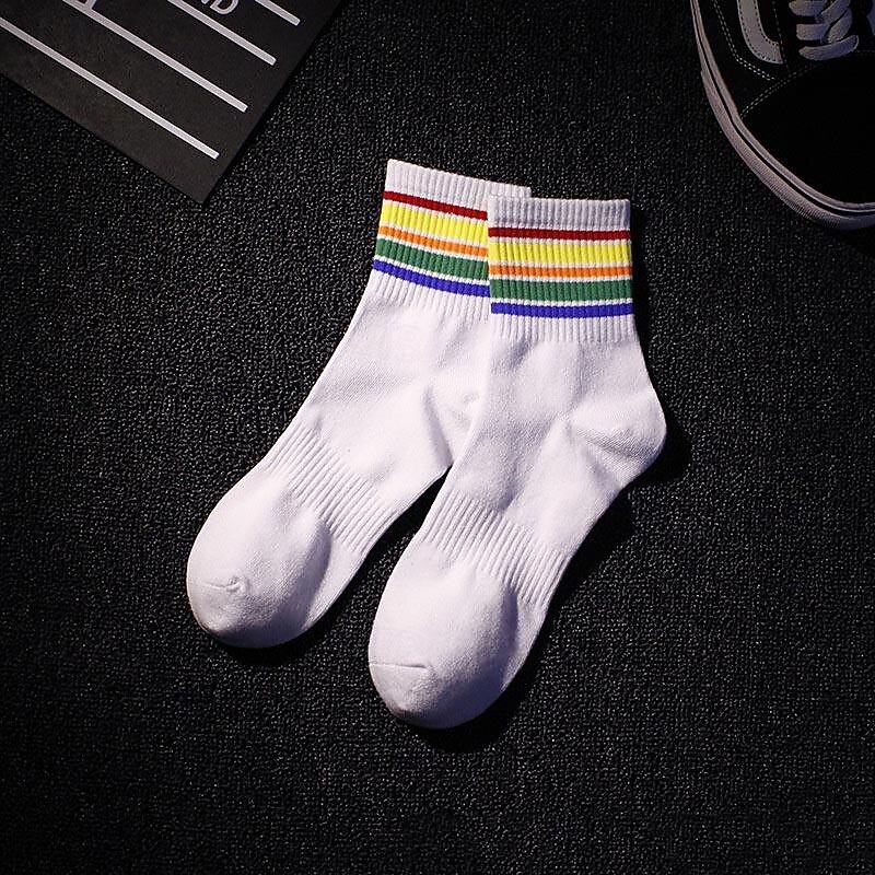 Per uomo 3 pezzi Confezioni multiple Calzini Squadra di calcio Calzini da corsa Calzini casual Bianco + Bianco + Nero Nero Colore Arcobaleno Sportivo Giornaliero Da mare Di base Medio spessore del 2025 a $6.99 –P5