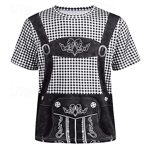Tricou lederhosen Petrecere Casual Tricou Grafică pentru Bărbați Adulți Imprimare 3D pentru Carnaval Bere Oktoberfest Vacanță Petrecere 2026 - $20.99 –P11