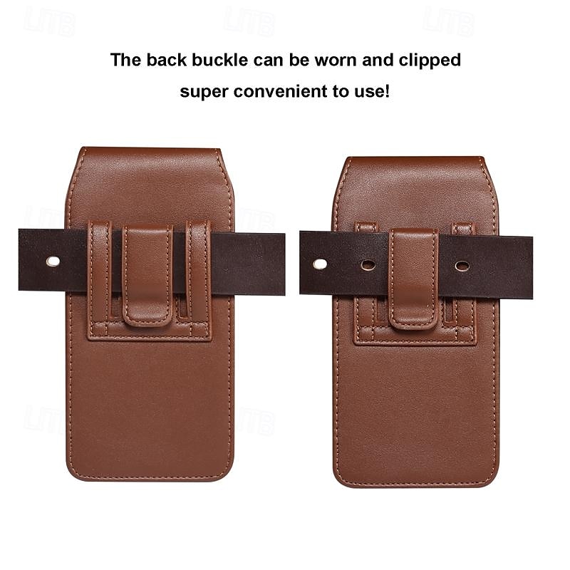 Men Cellphone Loop Holster Case Belt Waist Bag Props PU Leather Purse Phone Wallet Vintage Belt Mobile Phone Protective Sheath 2025 - $18.99 –P1