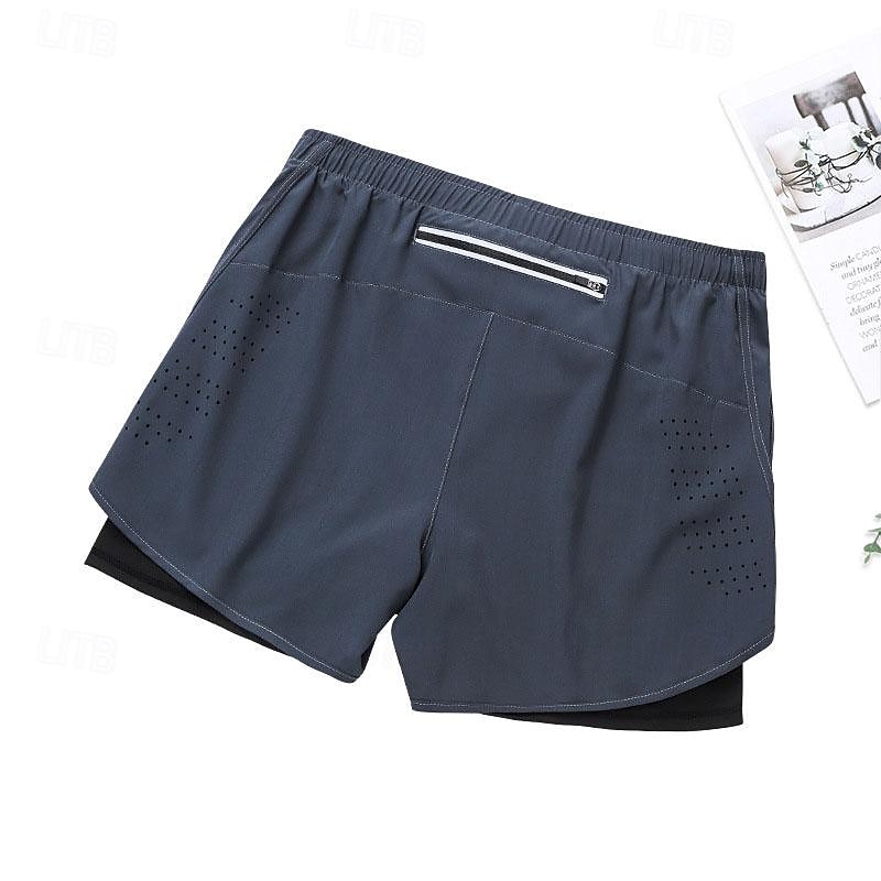 Ανδρικά Pantaloni Scurți de Alergat Σορτς γυμναστικής Φούτερ Τσέπη 2 σε 1 Ελαστική ζώνη μέσης Κοντά Παντελονάκια ΕΞΩΤΕΡΙΚΟΥ ΧΩΡΟΥ Αθλήματα & Ύπαιθρος Αθλητικό Γρήγορο Στέγνωμα Ελαφρύ Moale 2025 - $16.79 –P8