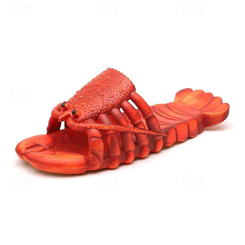 Hai-Hausschuhe Kreativität Komfort lustige Hummer-Hausschuhe große Größe Hausschuhe, Pool, Strand &Duschschuhe Freizeitschuhe Sandalen für Männer und Frauen &Kinder Sommer Sandalen 2025 - $12.99 –P5