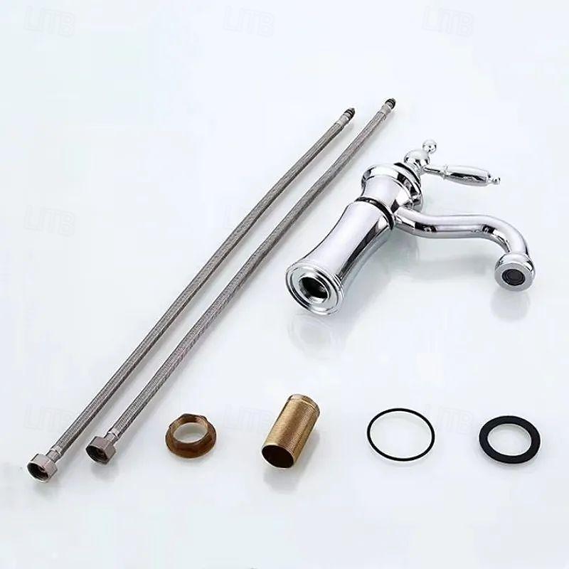 Torneira pia do banheiro - Cascata Galvanizar Conjunto Central Monocomando e Uma AberturaBath Taps de 2025 por $145.99 –P2