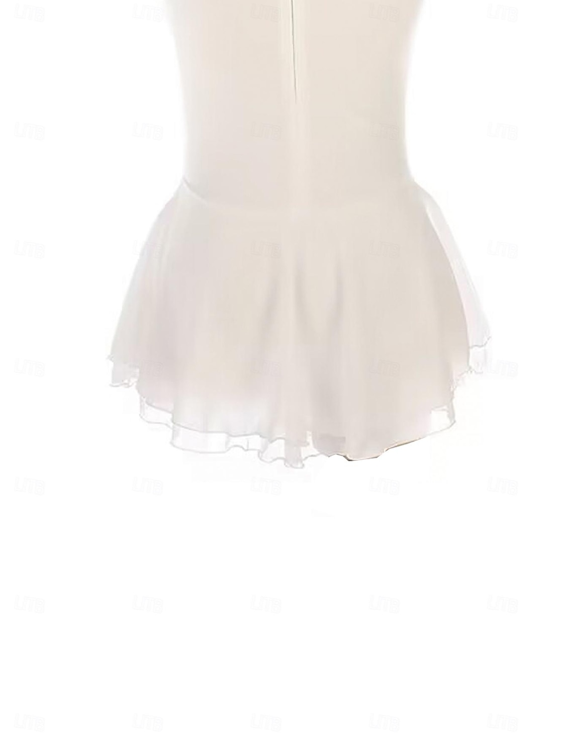 Vestito da pattinaggio artistico Per donna Da ragazza Pattinaggio sul ghiaccio Vestiti Bianco Collage Foro per pollice Retato Elastene Elasticizzato Addestramento Da allenamento Professionale Vestiti del 2026 a $166.99 –P6