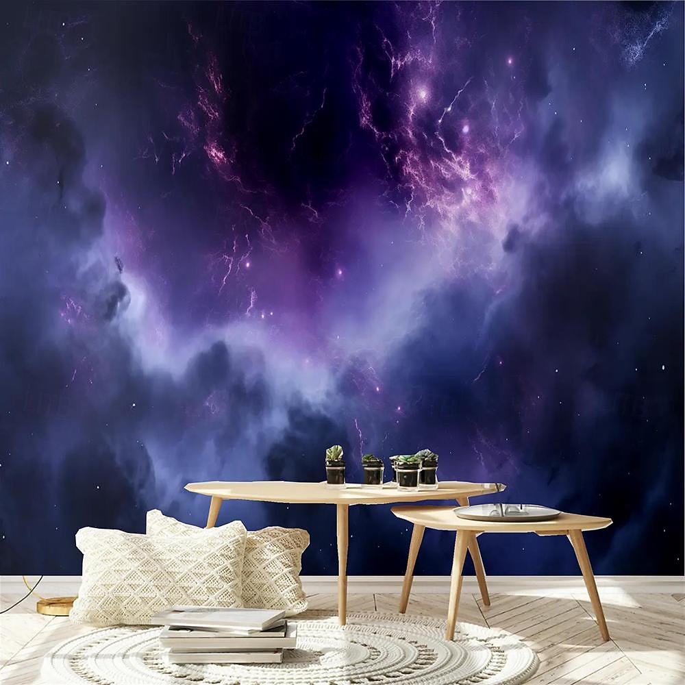 Cool Wallpapers Wall Mural Galaxy Universe Wallpaper Wall Sticker Covering Print Adhesive Required 3D Effect Canvas Home Décor 2025 - $15.49 –P4