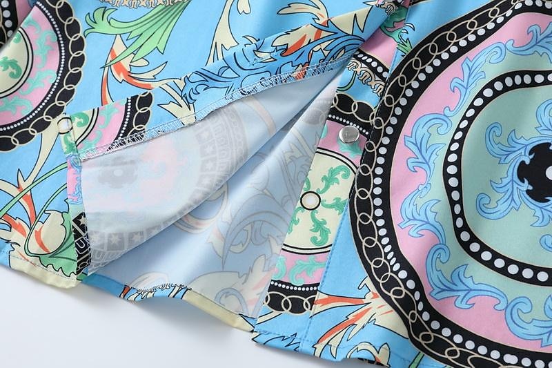 camicia da donna camicia boho camicetta vintage streetwear casual floreale a righe lettera bottoni tasca stampa manica lunga regular top colletto camicia nero bianco blu viola fucsia primavera autunno del 2025 a $35.99 –P6