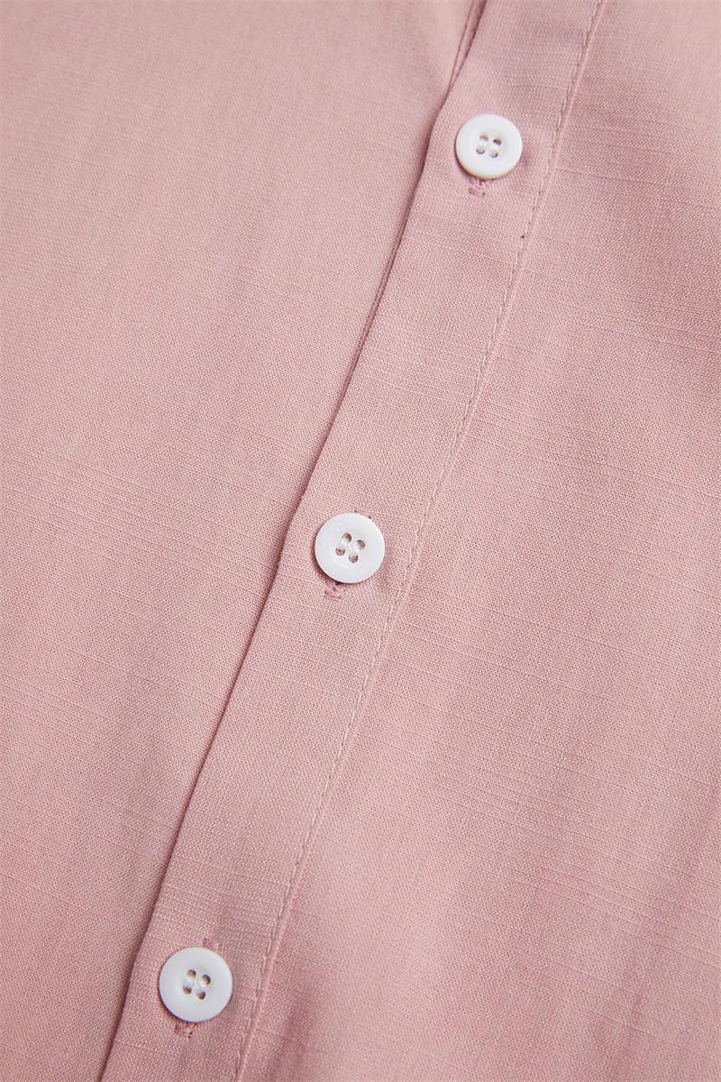 Homme Chemise Chemise Lin Chemisette Chemise d'été Tenues de plage Chemise boutonnée Couleur unie Extérieur Vacances Noir Blanche Rose Claire Bleu manche longue Col rabattu Printemps été Vêtement de 2025 ? $22.99 –P2