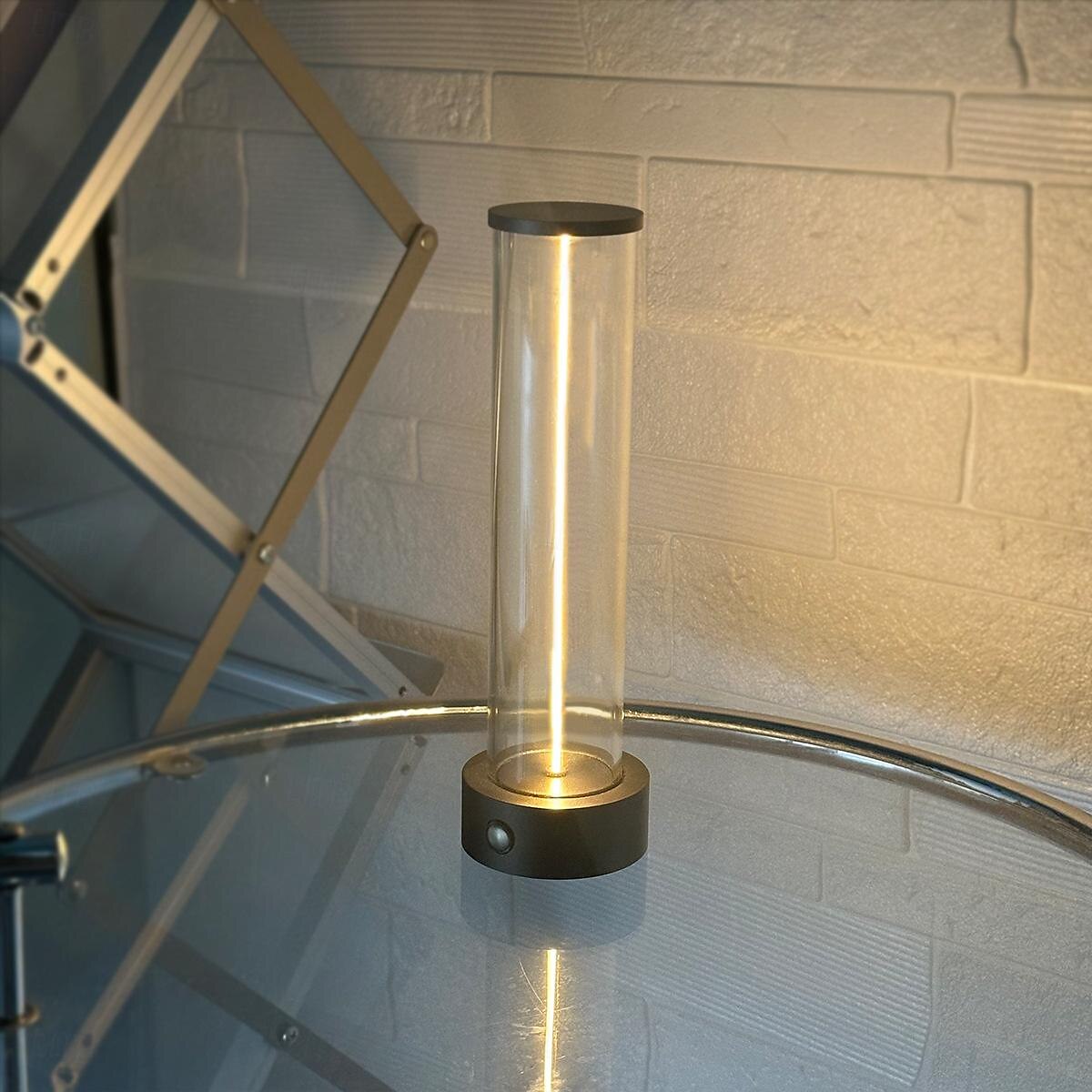 1 unidade ao lado da lâmpada com três níveis de brilho, luz de atmosfera led, abajur de mesa externo com carregamento USB, abajur de mesa respiratório, luz noturna de atmosfera portátil criativa para quarto de 2025 por $34.99 –P5