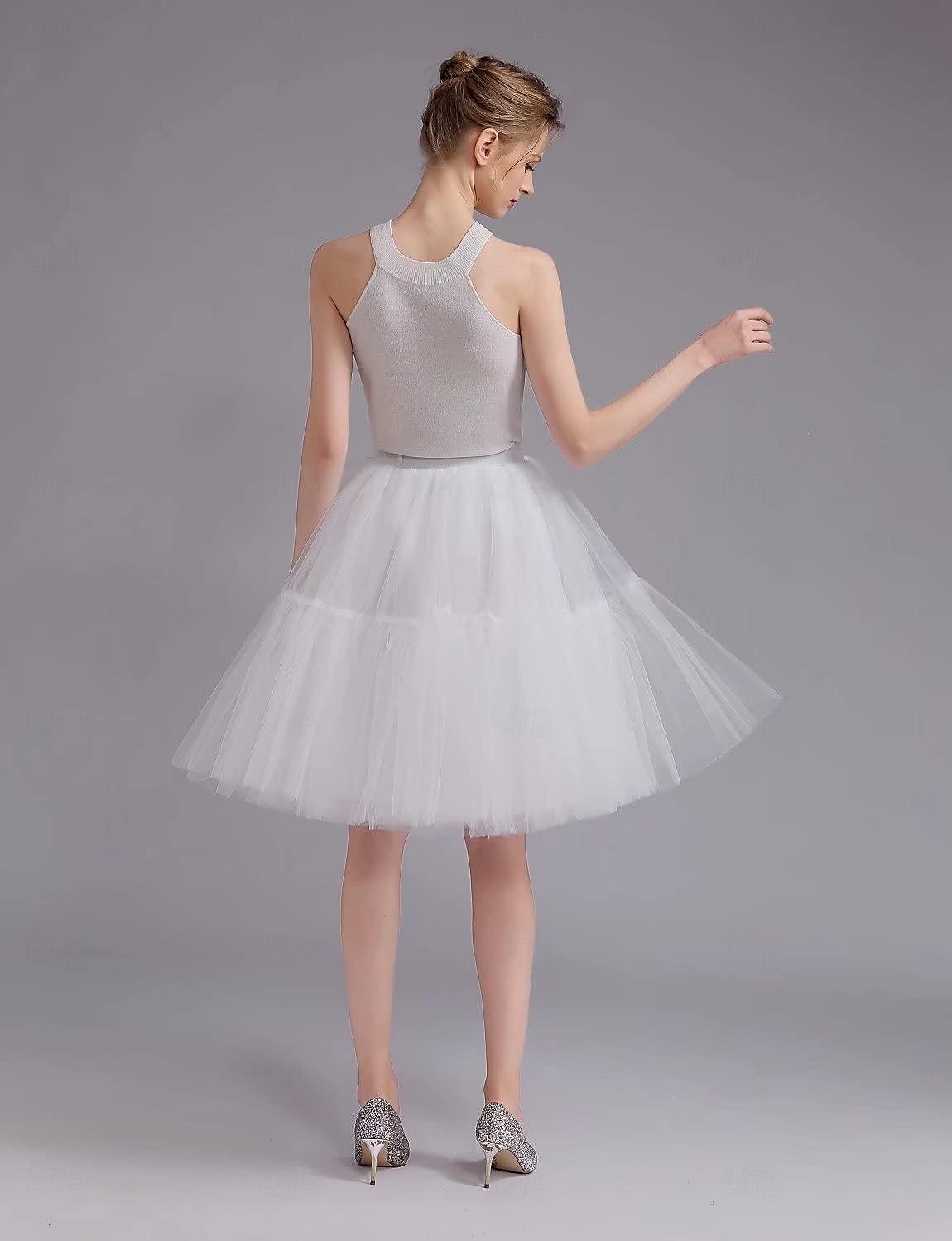 1950s Princess Rockabilly Knee Length Petticoat Hoop Skirt Tutu Under Skirt Women's Kings Day Party Evening Wear Cocktail Party Prom Adults' Skirt 2025 - $29.99 –P10