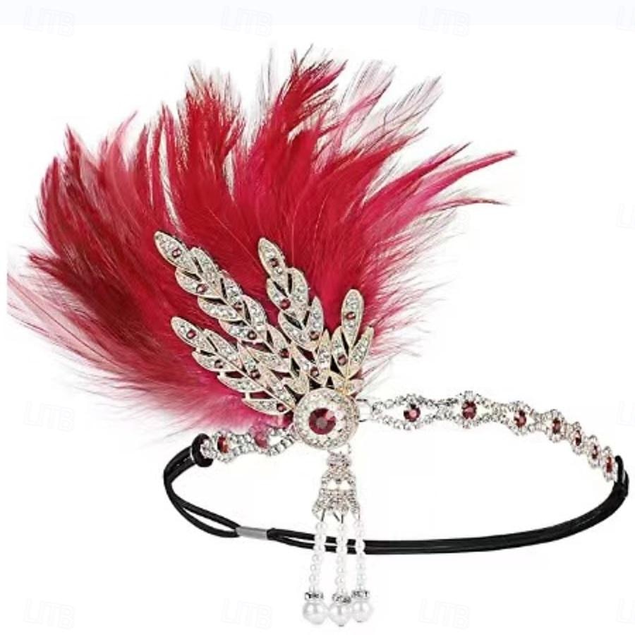 Anni 1920 Il grande Gatsby Abiti Fascia Flapper Il grande Gatsby Invitato al matrimonio Senza colletto Per donna Halloween Carnevale Mascherata Feste Mascherata Ricevimento di nozze Adulti Guanti del 2025 a $23.99 –P7