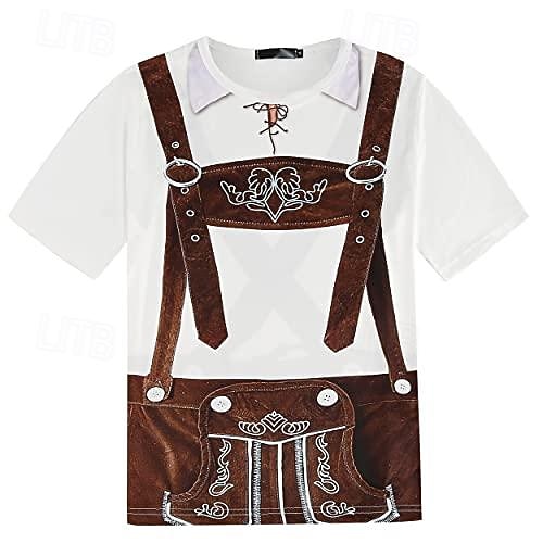 Tricou lederhosen Petrecere Casual Tricou Grafică pentru Bărbați Adulți Imprimare 3D pentru Carnaval Bere Oktoberfest Vacanță Petrecere 2026 - $20.99 –P8
