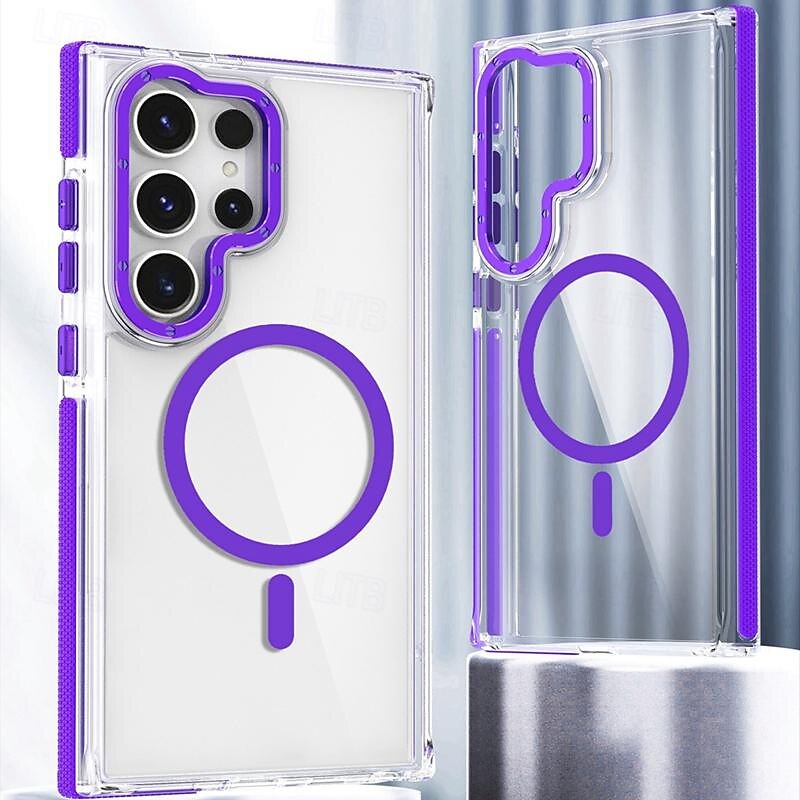 téléphone Coque Pour Samsung Galaxy S24 Ultra Plus S23 Ultra Plus S21 FE A55 A35 A25 A15 5G A54 A34 A14 S20 FE S25 Ultra Coque Arriere Transparente Prise en charge de la charge sans fil Antichoc TPU de 2025 ? $19.99 –P2