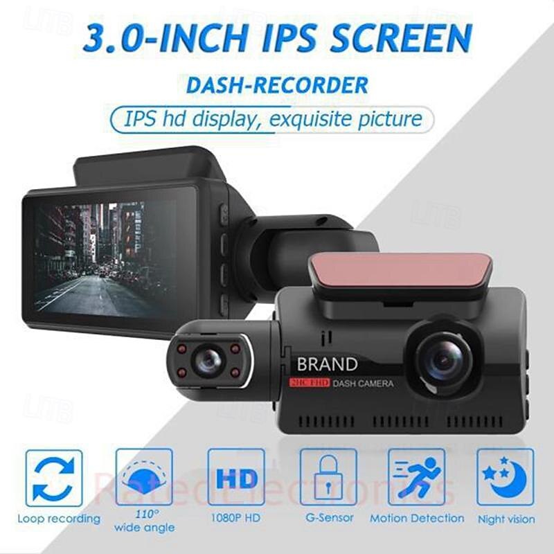 2025年 A68 1080p 新デザイン / HD / 360°監視 車のDVR 150度 広角の 3 インチ IPS ダッシュカム とともに ナイトビジョン / G-Sensor / モーションセンサー 4 赤外線LED カーレコーダー コレクション – $41.99 –P11