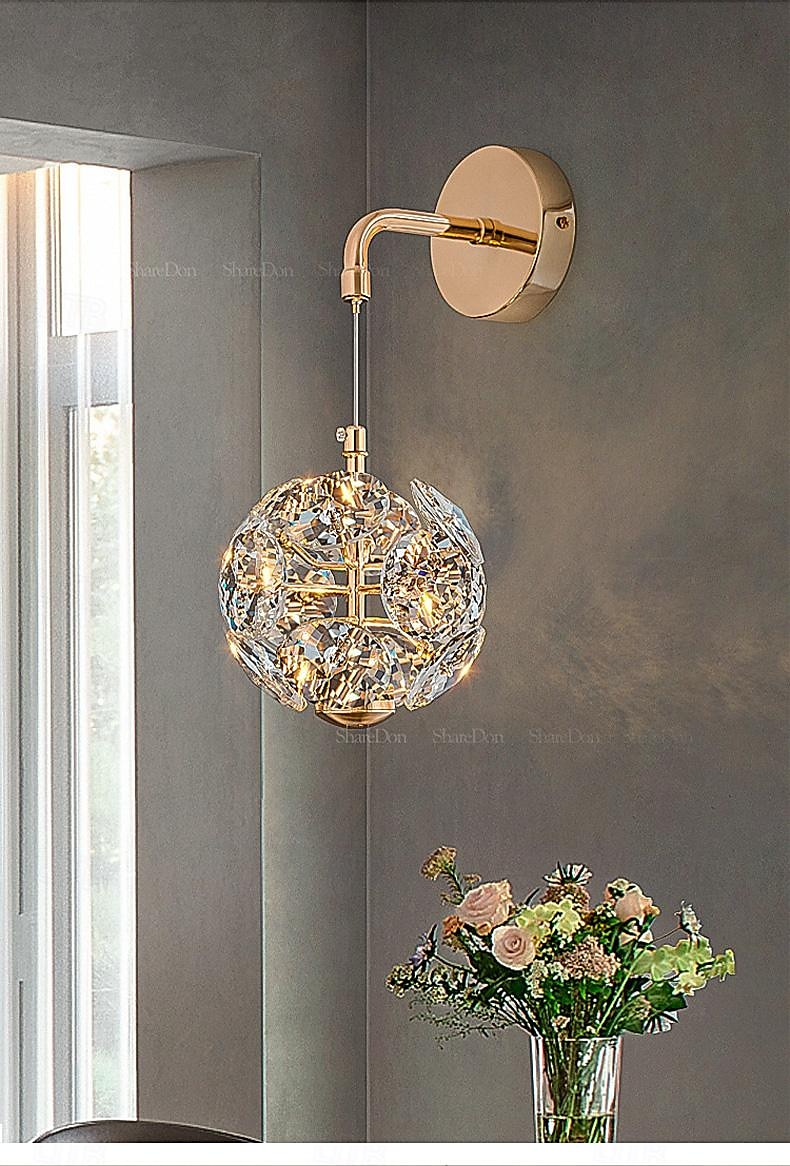 Plafonnier suspendu applique murale crystra LED éclairage suspendu en verre plafonniers modernes raccord globe en verre lumières suspendues lustre décoration pour salon salle à manger cuisine îlot de 2025 ? $125.99 –P5
