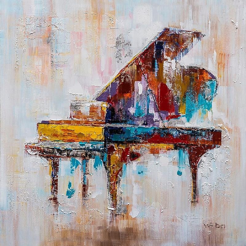 piano olieverf handgeschilderde abstracte kunst geheugen rood piano schilderij muur kunst schilderij stilleven olieverf voor woonkamer slaapkamer ingang gewikkeld canvas klaar om schilderijen op te 2026 - $98.99 –P2