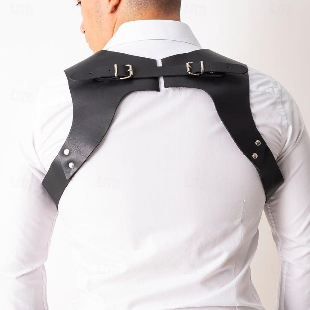 Retro Vintage Medieval Renaissance Armor Chest Harness Viking Fancy Dress Men's Halloween Carnival Masquerade Party Renaissance Fair LARP Adults Suspenders 2026 - $17.49 –P14