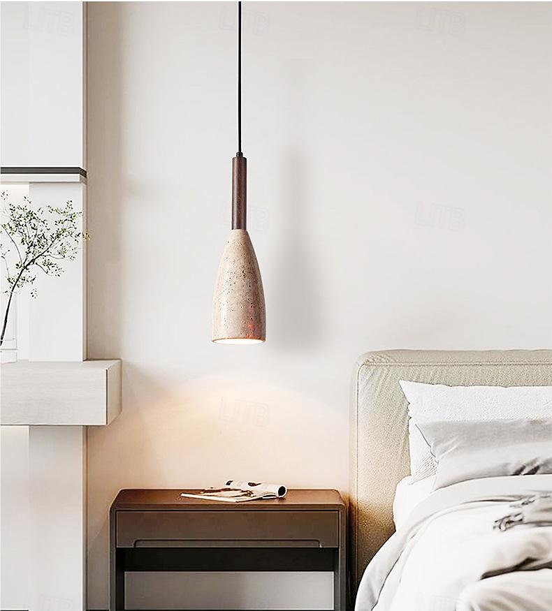 LED Pendant Light Minimlist  Stone Nordic Hanging Light 1-Light 10 cm Bedroom Dining Room 110-240V 2026 - $279.99 –P3