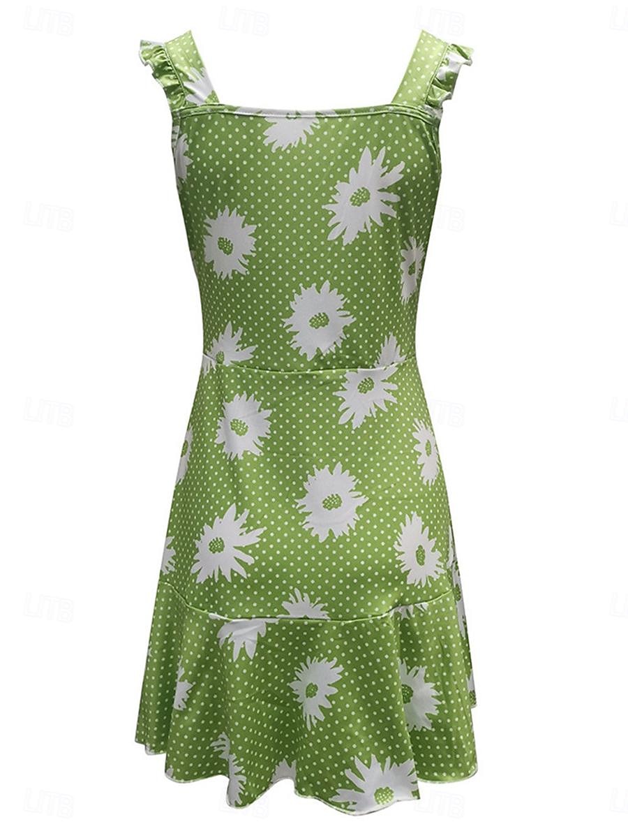 Damen Freizeitkleid Unterkleid Blumendruck Träger Minikleid Casual Täglich Date Ärmellos Sommer 2025 - $30.99 –P7