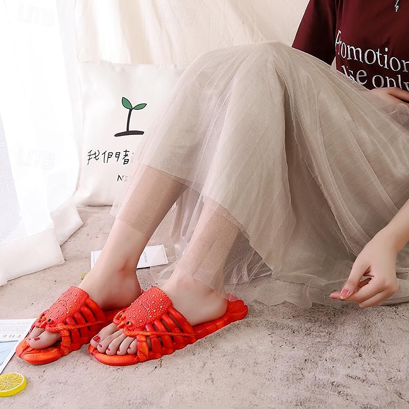 Hai-Hausschuhe Kreativität Komfort lustige Hummer-Hausschuhe große Größe Hausschuhe, Pool, Strand &Duschschuhe Freizeitschuhe Sandalen für Männer und Frauen &Kinder Sommer Sandalen 2025 - $12.99 –P2