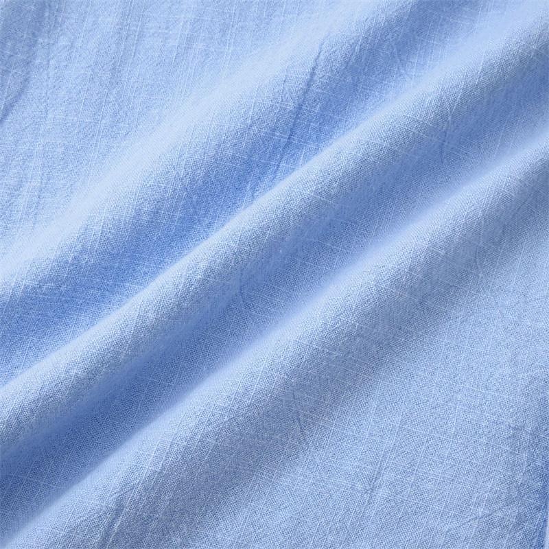 Per uomo Camicia Camicia di lino Camicia in cotone e lino Camicia con colletto cinese Camicia con colletto alla coreana Camicia casual Semplice Vacanza Camicia hawaiana Bianco Blu marino Cachi Azzurro del 2025 a $32.99 –P8