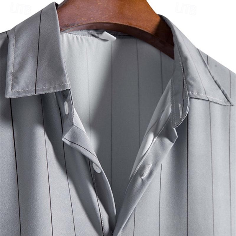 Homme Chemise Chemise d'été Chemise Décontractée Chemise de Plage Chemise Boutonnée Chemises à rayures Noir Blanche Vert Manche Courte Rayures Col Rabattu Vêtements de rue Vacances Vêtement Tenue de 2026 ? $23.99 –P1