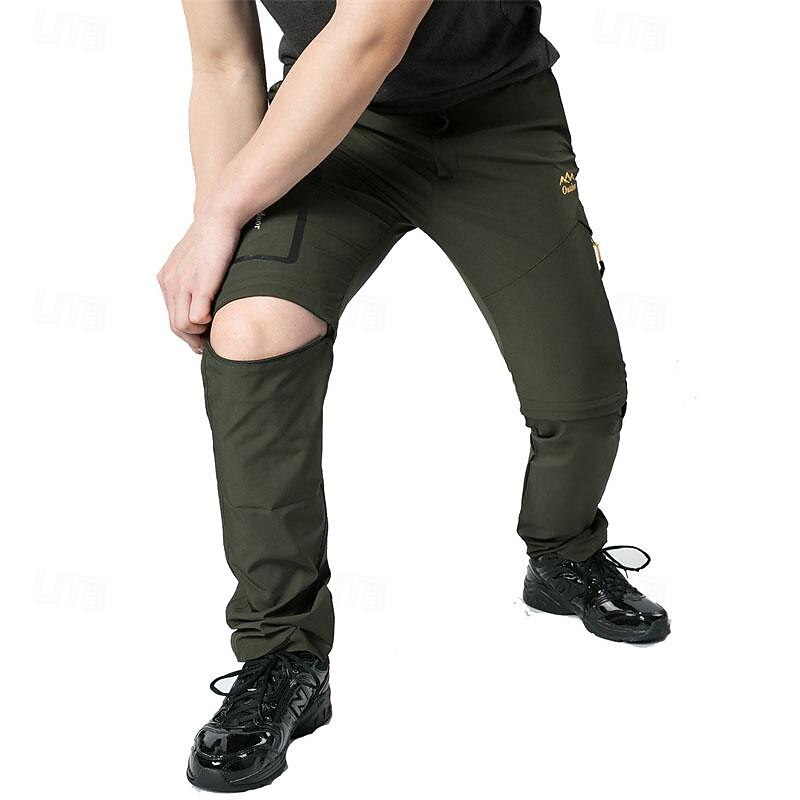Voor heren Cargohosen Wandelbroek Tactische broek Militair Buiten Normale pasvorm waterdicht Ademend Sneldrogend Broeken / Regenbroek / Overbroek Afneembaar ontwerp Zwart Leger Groen Jagen Klimmen 2025 - $38.99 –P11