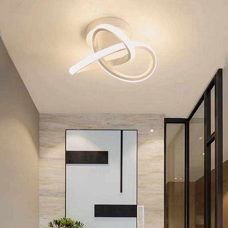 LED Ceiling Light 26cm 1-Light Warm White+White+Cold White Metal Acrylic Island Design Painted Finishes Modern Style Living Room Bedroom 110-240V 2025 - $86.99 –P5