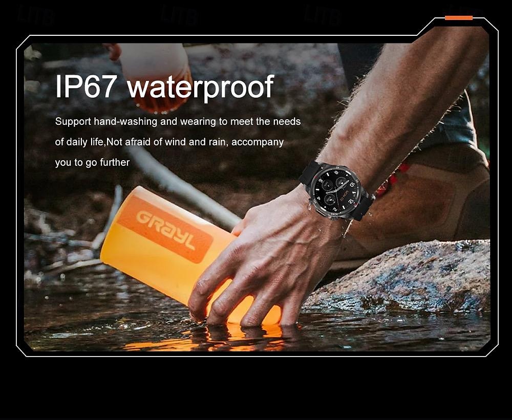 696 DK68 Smart Watch Fitness Tracker ECG PPG Bluetooth Call Reminder Android iOS IP67 47mm 1.53 2025 - $58.99 –P15