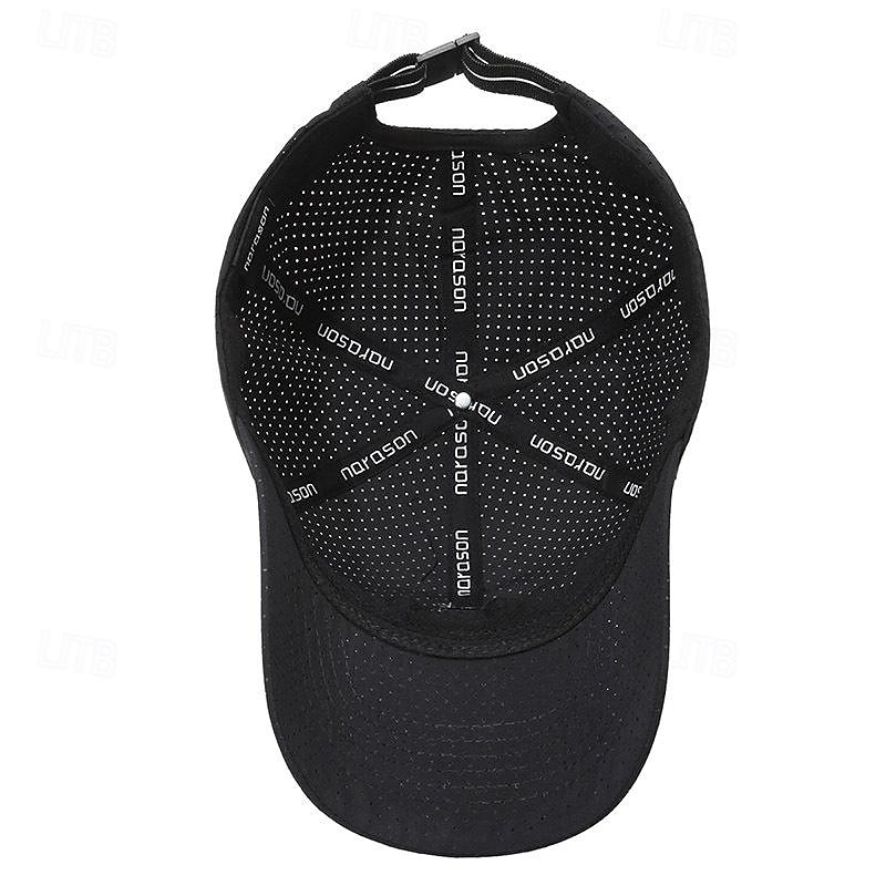 Herr Basebollkeps Solhatt Trucker Hat Svart Vit Polyester Mode Ledigt Gata Dagligen Slät Justerbara Solskyddskräm Andningsfunktion Snabb tork 2025 - $6.49 –P5