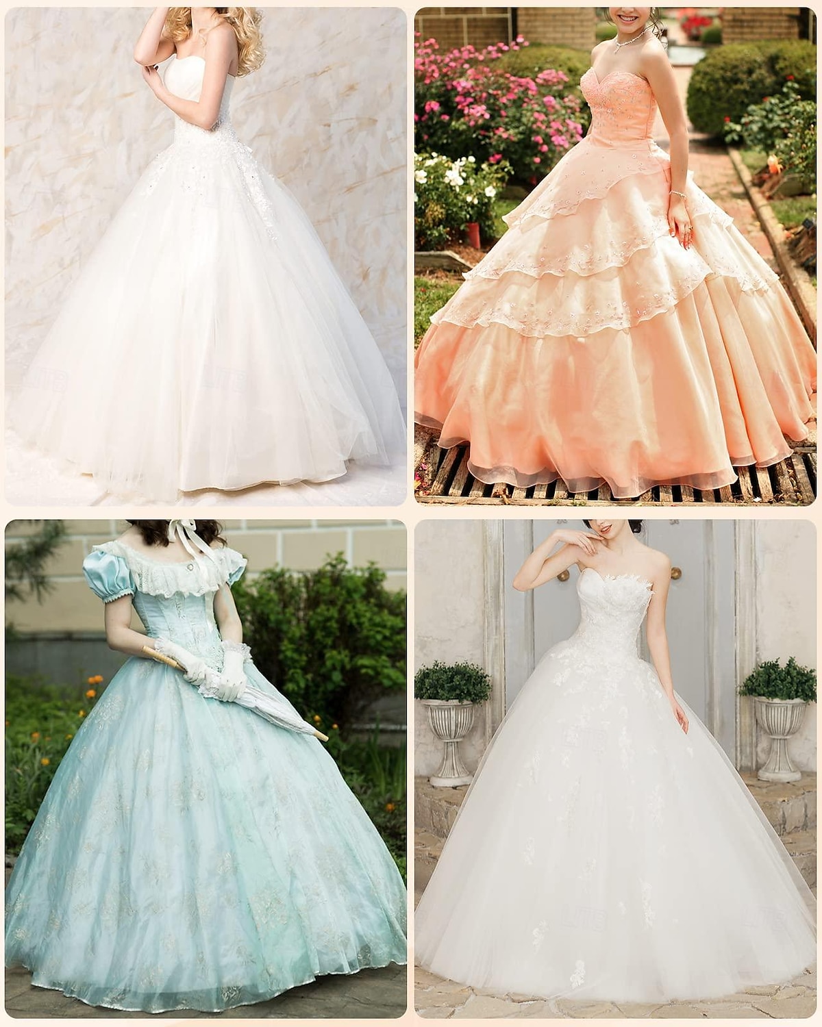 Rococo Baroque Victorian Floor Length Petticoat Hoop Skirt Under Skirt Crinoline Princess Bridal 6 Hoops Ball Gown Women's Royal Masquerade Performance Wedding Party Adults' Petticoat 2025 - $53.99 –P10