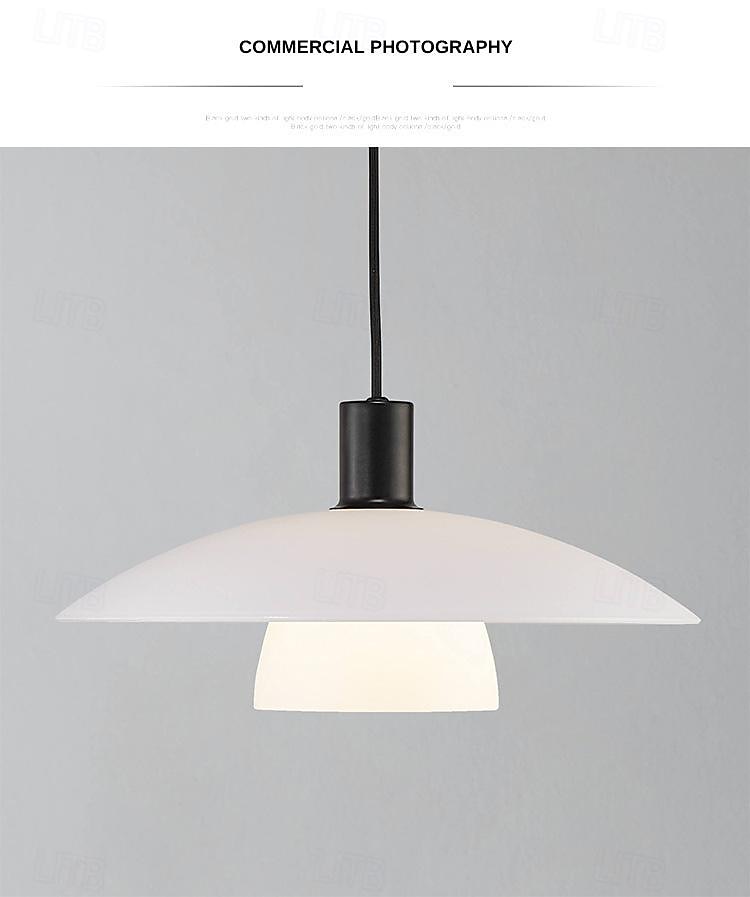 luminária pendente led 1 luz 30/40 cm formato de vidro transparente com design elegante acabamentos pintados estilo nórdico moderno 110-240v de 2025 por $185.99 –P5