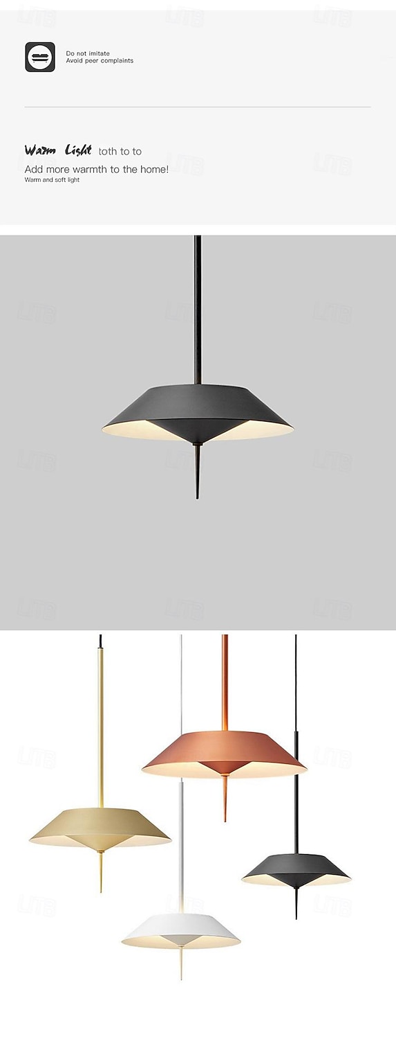 LED Pendant Light  Kitchen Island Pendant Lamp 1-Light 30 cm Single Design Metal Painted Finishes Modern Nordic Style Bedroom Dining Room 110-240V 2026 - $749.99 –P5
