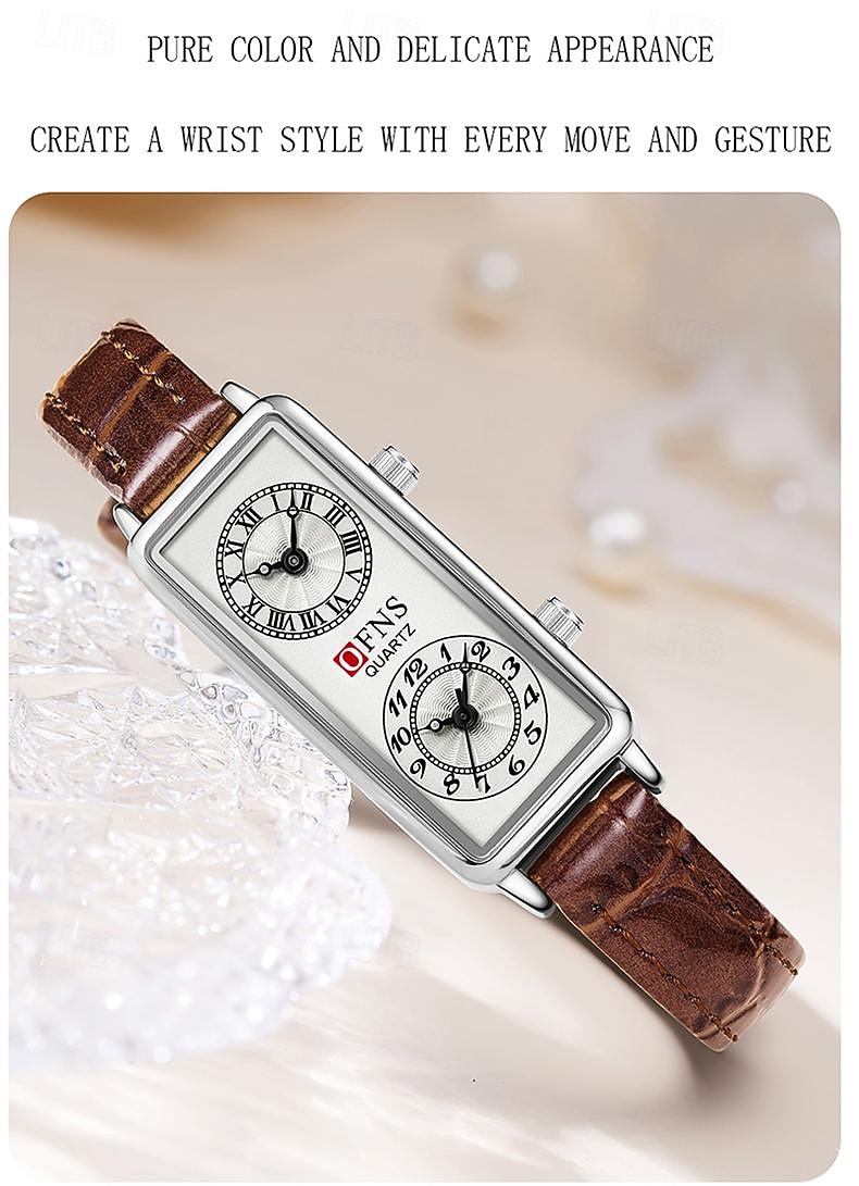 Moederdag Cadeau voor Vrouwen Quartz Horloge Creatief Modieus Casual Horloge Waterdicht Wereldtijd Decoratie Lederen Mesh Band Horloge 2026 - $36.99 –P12