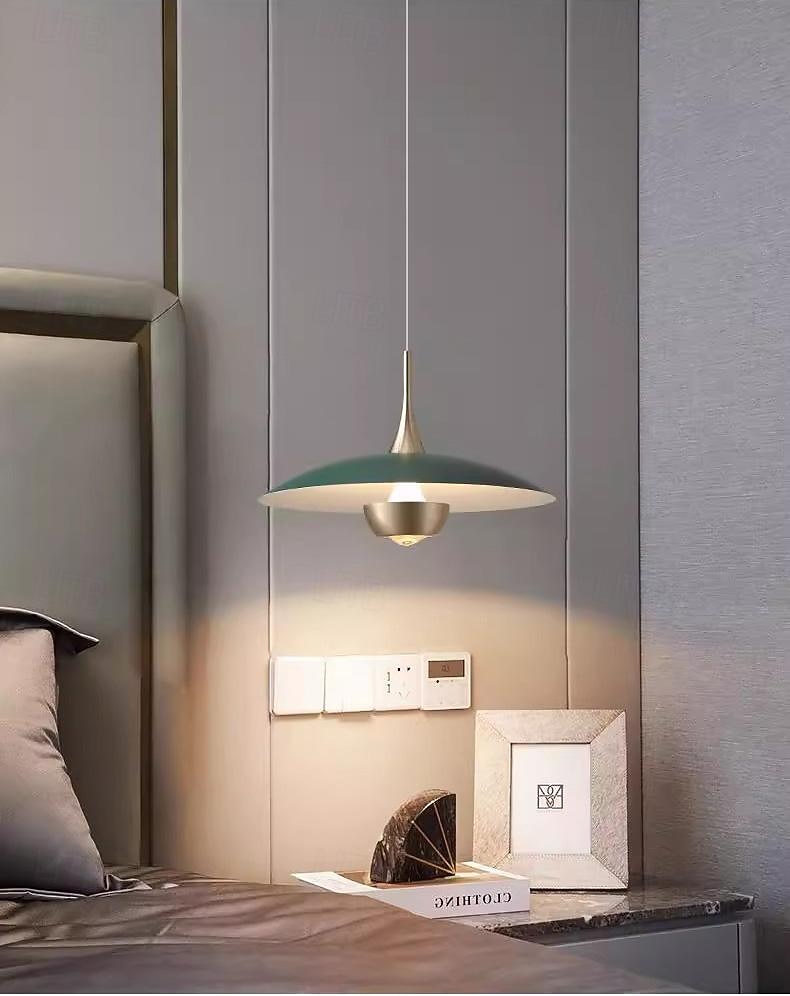 LED Pendant Light Flying Saucer Decorative Light 1-Light 28cm Modern Nordic Style Bedroom Dining Room 110-240V 2025 - $229.99 –P7