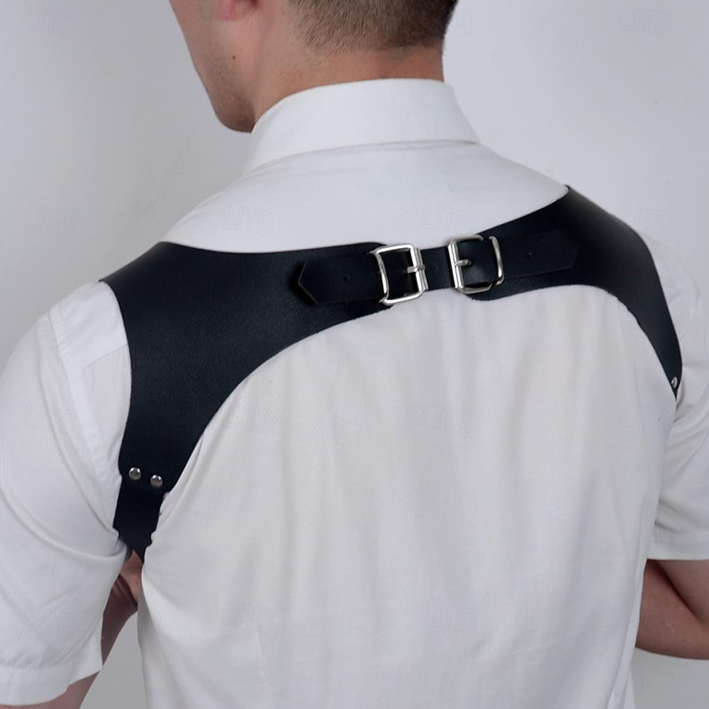 Retro Vintage Medieval Renaissance Armor Chest Harness Viking Fancy Dress Men's Halloween Carnival Masquerade Party Renaissance Fair LARP Adults Suspenders 2026 - $17.49 –P4