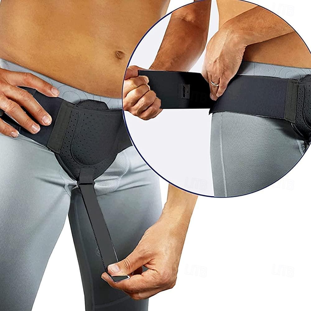 Cinturón colgante para hernia inguinal, cinturón ajustable para hernia inguinal para hombre, soporte lateral izquierdo o derecho, cinturón protector para hernia inguinal, con almohadilla de compresión 2025 - $15.49 –P2