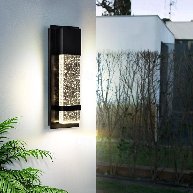 LED Outdoor Wall Light Warm White 20W Villa Exterior Wall Lamp Exterior Wall Sconce Light Fixture with Seeded Glass Shade Socket Waterproof Wall Mount Light for Porch Doorway Garag 110-240V 2025 - $165.99 –P7
