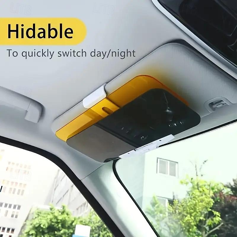 2 In 1 For Day And Night Anti Glare Anti Strong Light Sun Visor For Car Driver Anti Snow Reflective Anti High Beam 2025 - $22.99 –P2